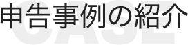 申告事例の紹介