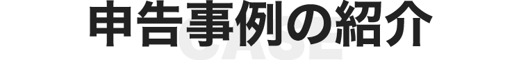 申告事例の紹介